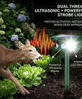 Solar Ultrasonic Animal Repellent 4 Pack With Motion Sensor And Flashlight IP65 Waterproof Outdoor Yard Deterrents For Deer Rabbits Raccoons And Cats No Go Zone Keeps Critters Away deer in garden