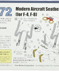 Packaging of Flexible Four Piece Seat Belt Set For One Seventy Two Scale Aircraft Models From The Nano Aviation Series Fine Mold Style
