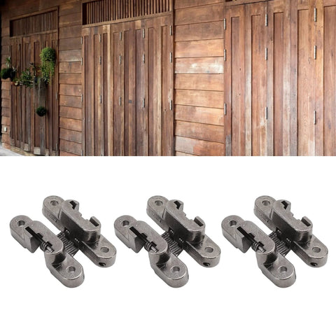 Invisible 180 Degree Zinc Alloy Cross Hinge For Cabinets And Jewelry Boxes Mini Door Lock Hinge With No Visible Hardware