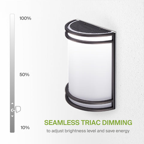 10 Inch LED Wall Sconce Light in Oil Rubbed Bronze, Dimmable, Triac dimming feature, Modern Indoor Wall Mount