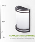 Oil Rubbed Bronze LED Indoor Wall Sconce with Seamless Triac Dimming and Adjustable Color Temperature