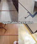 Wood Grain Self Adhesive Cable Management Channel PVC Raceway Cord Protector 10 Pack used on different floor types.
