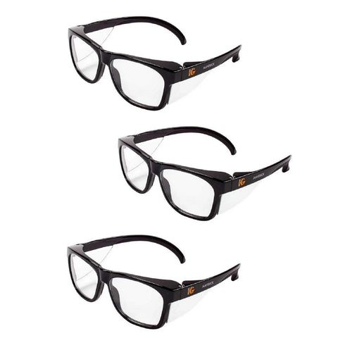 V30 Maverick Safety Glasses 3 Pack With ANSI Z87 1 Plus Protection Ultra Lightweight Polycarbonate Lenses Deliver 99.9 Percent UVA UVB UVC Coverage Pro Grade Anti Fog And Anti Scratch Coatings For All Day Work Comfort