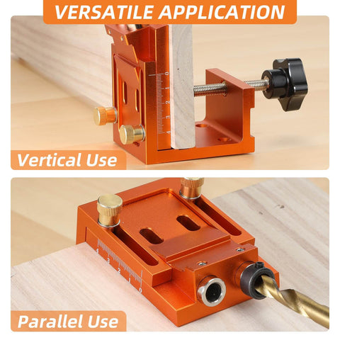 All In One Pocket Hole Jig Kit For Super Strong Hidden Joints With 15 Degree Adjustable Drill Guide Easy Angled Hole Setup