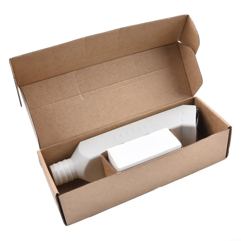 Badass Soldering Fume Extractor With Adjustable Telescopic Hose For Crisp Air Purification and Easy Workbench Flow On Precision Electronics Repair Tasks With Absolute No Sweat Performance in a cardboard box.