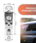 Car AC Expansion Valve Built Tough With Metallic Anti Wear Durability Precise Refrigerant Flow For Consistent Cooling Auto AC Replacement Part Compatible With Jaguar Land Rover Lexus Toyota Camry Silver with dimensions