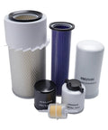Maintenance Filters Kit For Skid Steer Loader LX465 LX485 LX565 LX665 L465 L565 LS140 LS150 with visible oil, air, hydraulic filters