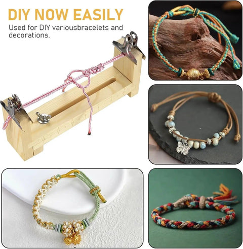 Dope Wood Bracelet Jig Kit For DIY Paracord Knitting And Bracelet Making With U Shape Clear Scale And Two Clamps Free Size