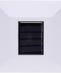 Top view of Solar Post Cap Lights 12 Pack Fits 4x4 Wood Posts And 4x4/5x5 PVC Vinyl With Adapters Waterproof White LED
