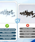 Professional Grade Load Center Cover Replacement Screws For Home Electrical Panel Boxes With Hella Tough Zinc Coated Steel comparison of durable screws vs ordinary screws