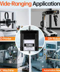 YEJMKJ NEMA 17 dual shaft stepper motor; 47mm body, 2-phase, 1.3A, 2.2Ω, 5mm shaft for 3D printers, CNC and robotics