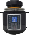 CrispLid Air Fryer Insert For Pressure Cookers turns your 6 and 8 quart pot into a dope air fryer dehydrator broiler with control panel.