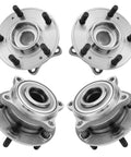 4WD Front And Rear Wheel Bearing Hub Assembly Set For AWD Models Only Hyundai Santa Fe 2007 2014 Santa Fe Sport 2013 2014 Veracruz 2007 2012 Sorento 2011 2015 4 Piece Replacement Hubs