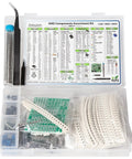 2900 Pcs SMD Component Assortment Kit 1206 0805 0603 Resistors Capacitors Diodes Transistors Op Amps ICs in plastic case