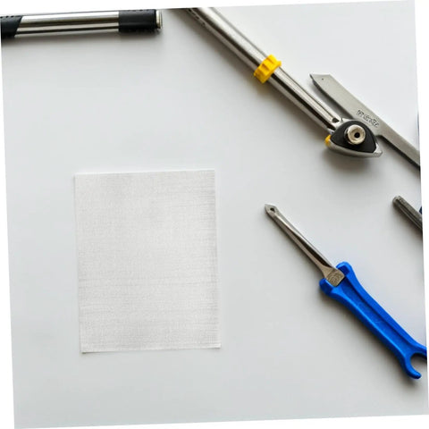 Ten Pack Upgraded Stainless Steel Mesh Screen Welding Mesh Reinforcing Wire For Car Bumpers And Plastic Parts Repair Quick Fix Easy Patch For Auto And Kayak Repairs next to tools.