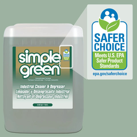 Heavy Duty Grime Busting Cleaner And Degreaser Concentrate, Non Toxic And Biodegradable, 5 Gallons with EPA Safer Choice label