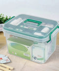 Clear Storage Box With Removable Divider Tray For Easy First Aid And Medicine Organization See Through Plastic Box You Can Grab And Go
