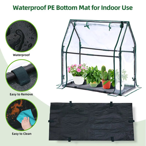 Mini Greenhouse for Indoor and Outdoor Use Tabletop Portable Grow Tent With Waterproof Seedling Pad 36 by 18 by 33 Inches Heavy Duty Cover Humidity Dome for Germination and Seedlings Easy Setup Space Saver