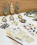 DIY Mosaic Kit For Grownups With Feather Bird Cat And Heart Designs Christmas Gift Arts And Crafts Fun Set With Grout And Tools Easy Mosaic Craft For Beginners displayed