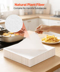 No Sweat Heavy Duty 100 Pack Deep Fryer Filter Papers For Commercial Kitchens 15 By 13 Inch disposable filters in natural plant fiber.