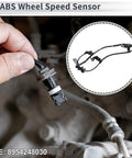 Front-right ABS wheel speed sensor with harness, close-up view, Toyota Highlander 2004–2007, OEM 8954248030