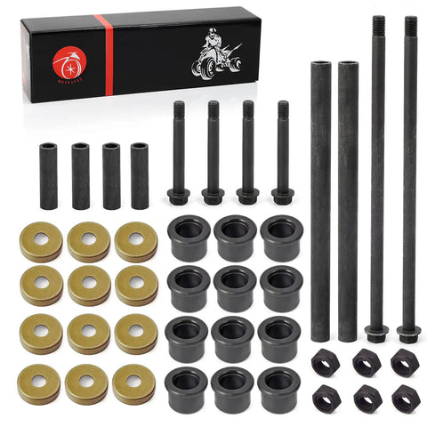 Front Arm Bushing Dust Cover Seal Cap Kit With Bolts And Nuts For Banshee 350 ATV YFZ350 Raptor parts laid out with box