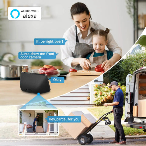 Wireless Outdoor Security Cam With Solar Power And Built In 5200mAh Battery AI Motion Detection in home and delivery scenario