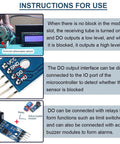Instructions for use of Speed Sensor Module LM393 Comparator Slot Type IR Optocoupler For Motor Speed Detection Works With Arduino MCU 3V To 5V Ten Pack Easy Plug And Play For DIY Robotics And Hobby Projects.