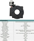 Motorized Precision Rotary Stage For Labs And Cnc Machines Featuring Opto Isolated Control And Wide Stepper Motor Support Up To 86 Mm with motor and specifications.