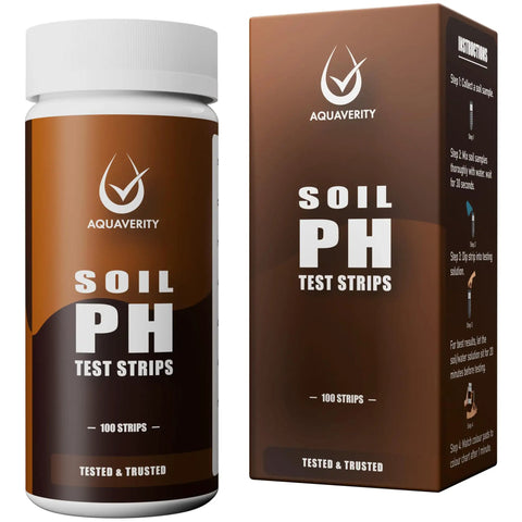 100 Pack Soil pH Test Strips Kit With Fast And Accurate Readings For Garden Lawn And Plants 3 To 9 pH Range packaging