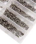 Top Shelf Stainless Steel Watch Repair Tool Kit Features One Thousand Micro Eyeglass And Clock Back Screws for quick adjustments.