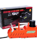 15 Ton All Metal Hydraulic Electric Car Jack With 12V DC Power Portable Auto Lift for Cars SUVs Trucks RVs Red Finish