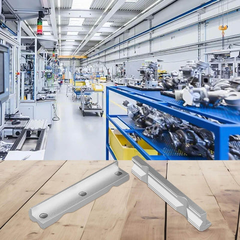 V-Type Aluminum Alloy Vise Jaws For CNC Milling, Magnetic Workholding Fixture displayed in a workshop setting.