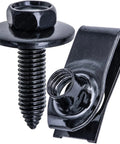 15 Piece M8-1.25 Extruded U Nut And Body Bolts Screw Kit For GM Ford Chevy Buick GMC Cadillac Hummer Oldsmobile Pontiac Saturn Cars And Trucks Multi Purpose Auto Body Fastener Set
