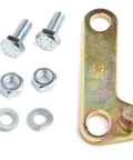 GM 700R4 Kickdown Throttle Bracket Kit With Throttle Lever Adapter And Kickdown Cable For 4L60E GM Transmissions, Corrects Throttle Cable Geometry, Maintains Proper Transmission Fluid Pressure, Includes Mounting Hardware, Zinc Plated, bolts and bracket