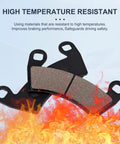 Front And Rear Brake Pads For Polaris Ranger XP 1000 2018-2023 General 1000 EPS showing high temperature resistance.