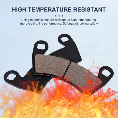 Front And Rear Brake Pads For Polaris Ranger XP 1000 2018-2023 General 1000 EPS showing high temperature resistance.