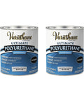 Water Based Crystal Clear Ultimate Polyurethane For Interior Wood Protection With Fast Dry Time And No Fuss Cleanup Satin Finish Quart 2 Pack