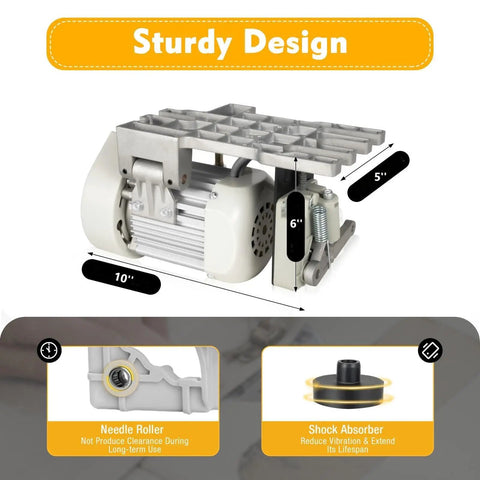 Electric Brushless Servo Motor With Controller 600W Industrial Sewing Machine Servo Motor 4500 RPM High Torque, side view