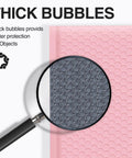 Large Bubble Mailers 12x16 Inch Pack Of 25 No Fuss Usable Inner 12x15 Inch Size Light Pink Padded Envelopes zoom on bubble texture