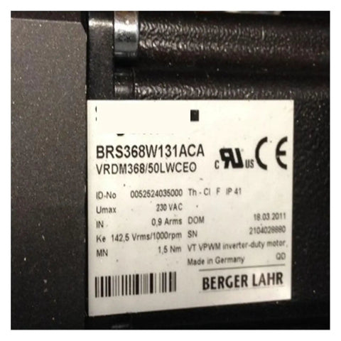 High-Precision Stepper Motor BRS368W131ACA For Industrial Automation Rock-Solid Positioning Multi-Mode Control Easy Maintenance Cost-Effective Wide Range Of Applications Reliable High-Performance Motion Control, labeled nameplate