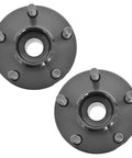 Front Wheel Bearing And Hub Assembly Set For Subaru Outback, Forester, Legacy, And XV Crosstrek Left And Right Two Piece Bolt-On Drop-In Direct Fit Kit For 2005 To 2014 Models shown with bolt holes