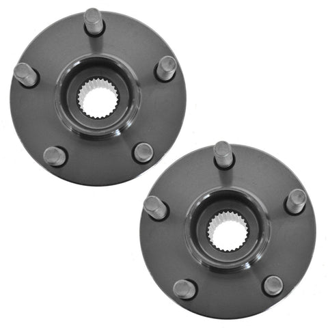 Front Wheel Bearing And Hub Assembly Set For Subaru Outback, Forester, Legacy, And XV Crosstrek Left And Right Two Piece Bolt-On Drop-In Direct Fit Kit For 2005 To 2014 Models shown with bolt holes