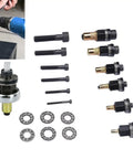 Hand Rivet Head Nut Set With Mandrels For Tight Spots Includes M3 M4 M5 M6 M8 M10 Universal Rivnut Tool Kit Ideal Sheet Metal Work And Piping Jobs Manual Quick Install Hardware Fix Your Projects Today, carbon steel rivnut mandrels and nuts