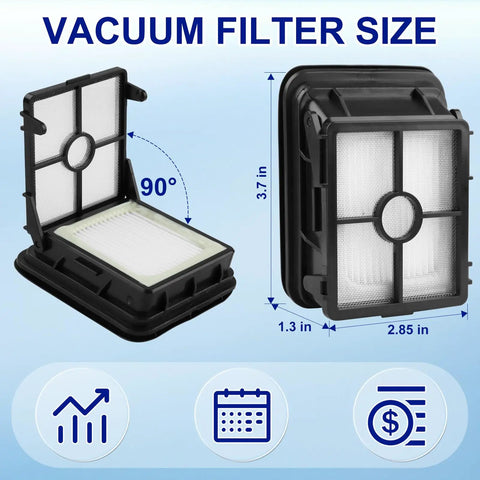 Pro Grade Brush And Filter Replacement Parts For Bissell CrossWave Vacuum Fits 3888A And 1785 Series Models Includes Replacement Brushes And Filters For 1785G 1785B 1785F And More For Easy Deep Clean., black vacuum filter with 90-degree fold, 3.7 x 2.85 x 1.3 in