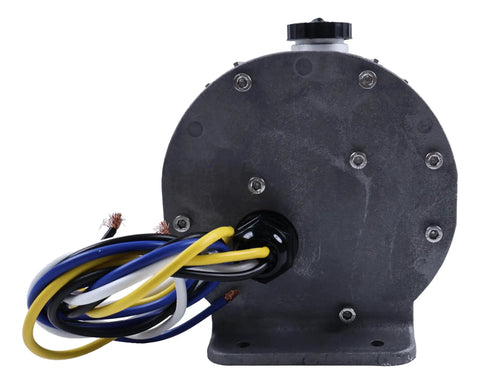 Heavy Duty Electric Hydraulic Trailer Brake Actuator 1000 Psi Four Wire Harness showing connectors and sturdy metal casing.