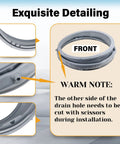 Washer Door Boot Seal Replacement For LG And Kenmore Elite Washers, MDS47123601 02 Compatible Gasket with detailing