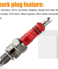 High Performance Ignition Coil CDI Box and Spark Plug Kit for GY6 50cc to 150cc 4 Stroke Engines spark plug close-up