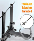 Beefed Up Bike Wheel Truing Stand For Rim Truing And Maintenance, Garage Ready Repair Tool with thru axle adaptor included