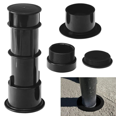 Umbrella Stand With Sleeve, Center Cap, And Stabilizer Adapter, Fits 1.5 To 1.75 Inch Poles For Umbrellas, Volleyball Poles